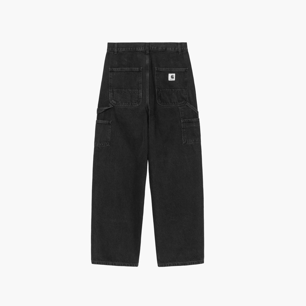 Carhartt WIP Women's Brandon Double Knee Pant - Black Stone Washed