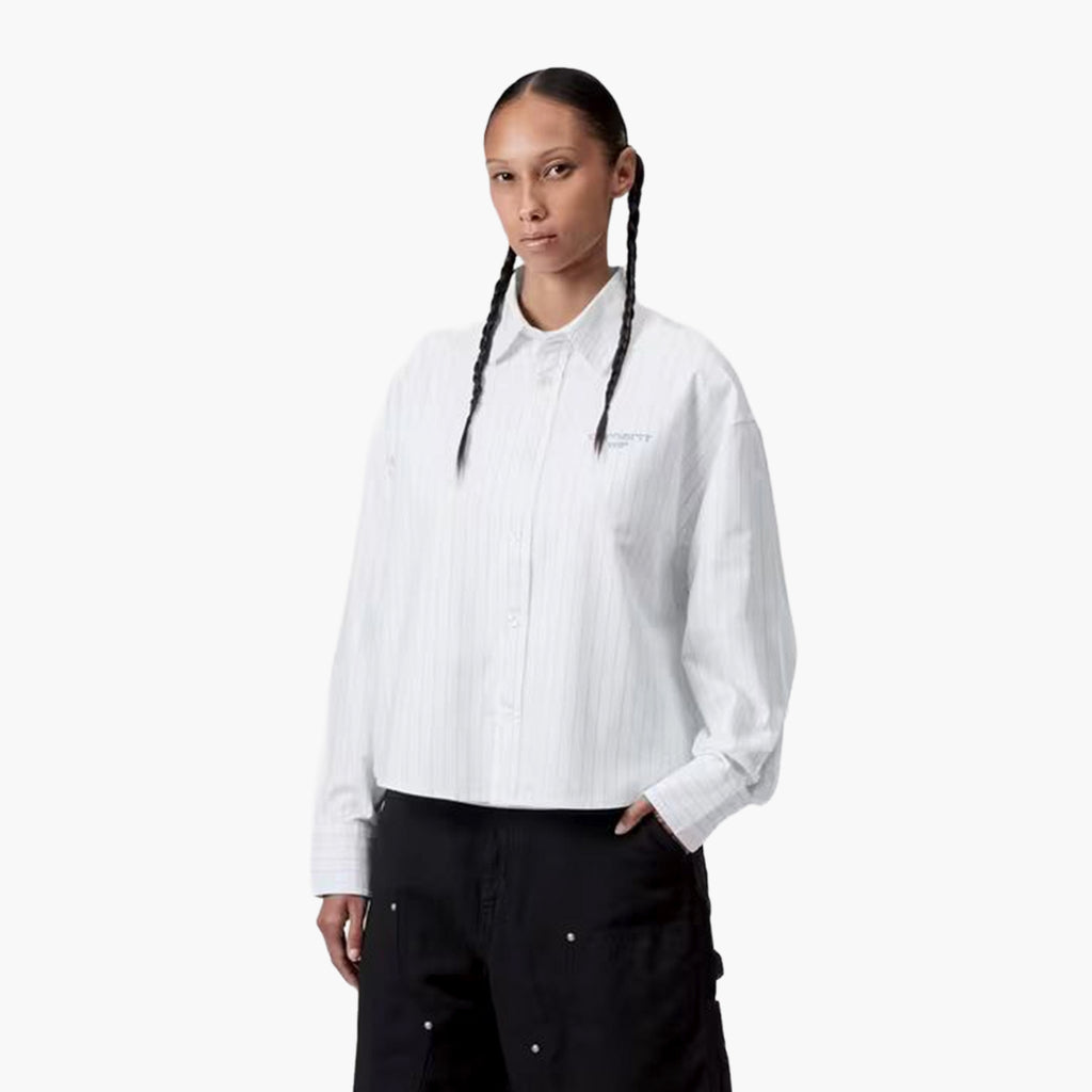 Carhartt WIP Women's L/S Cassel Shirt - White Stripe