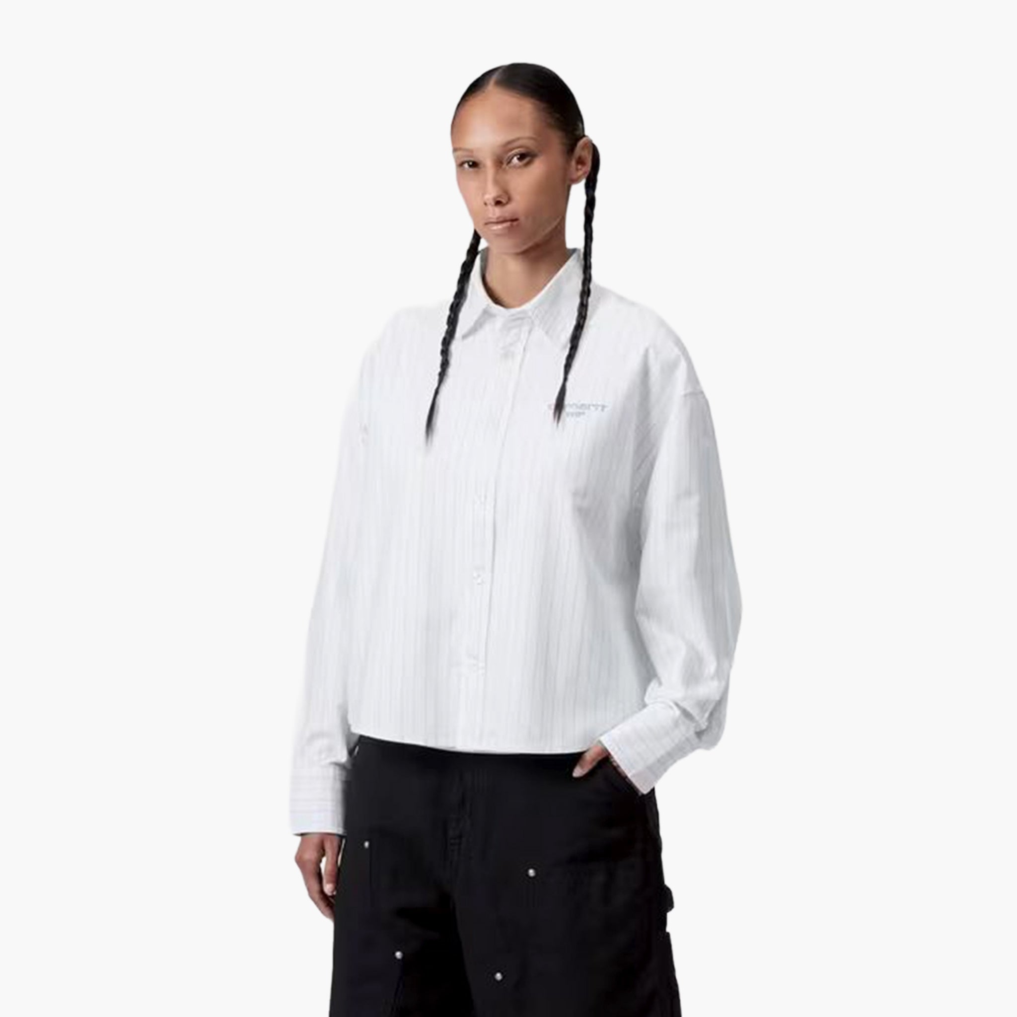 Carhartt WIP Women's L/S Cassel Shirt - White Stripe