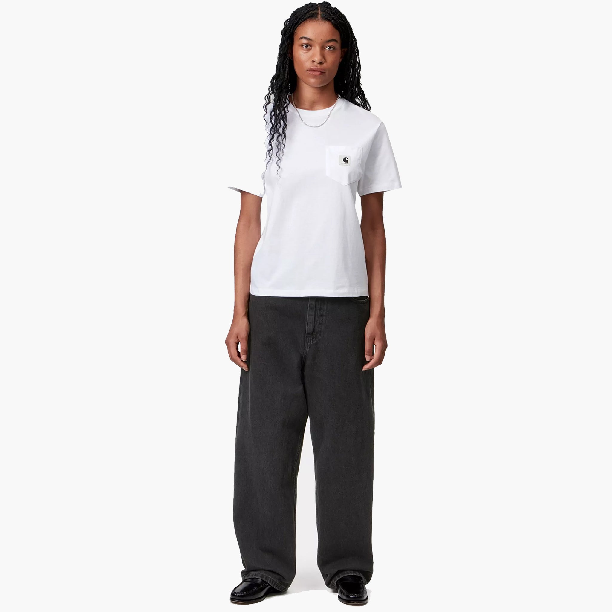 Carhartt WIP Women's Brandon Pant - Black Stone Washed