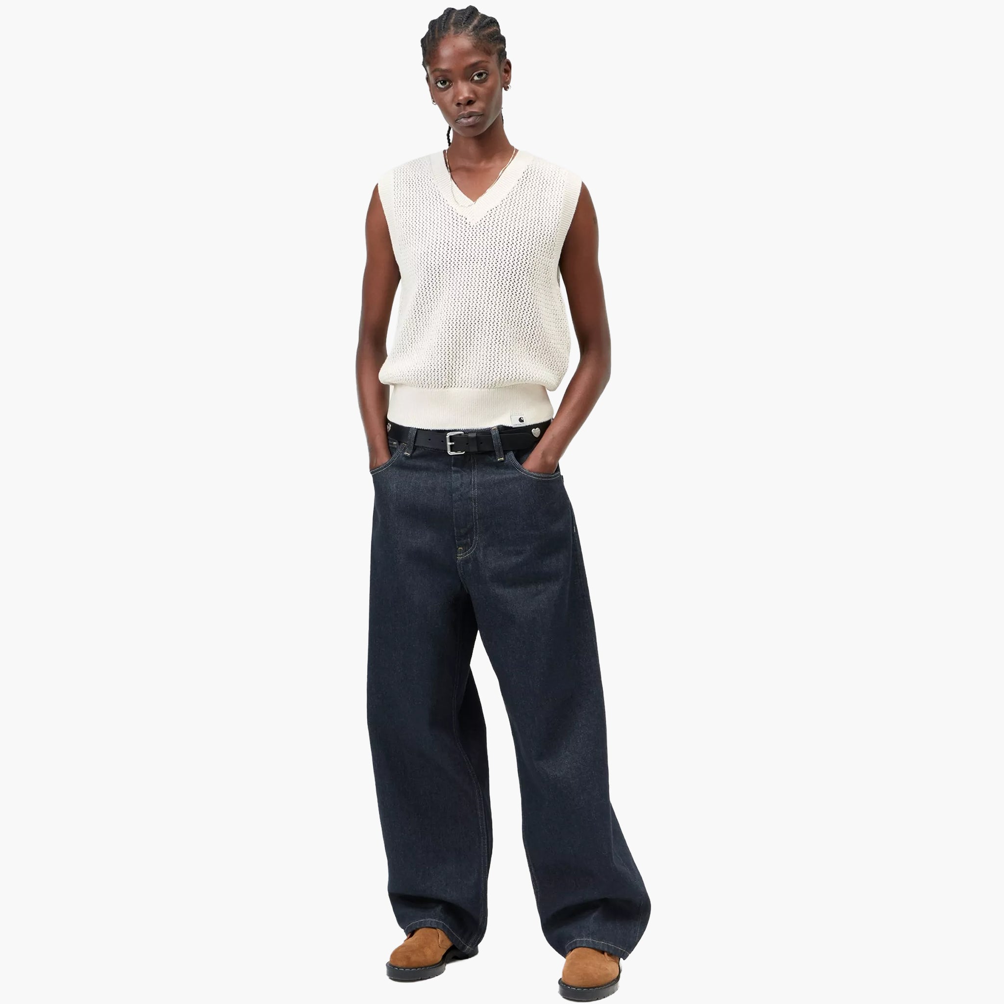 Carhartt WIP Women's Brandon Pant - Blue Rinsed
