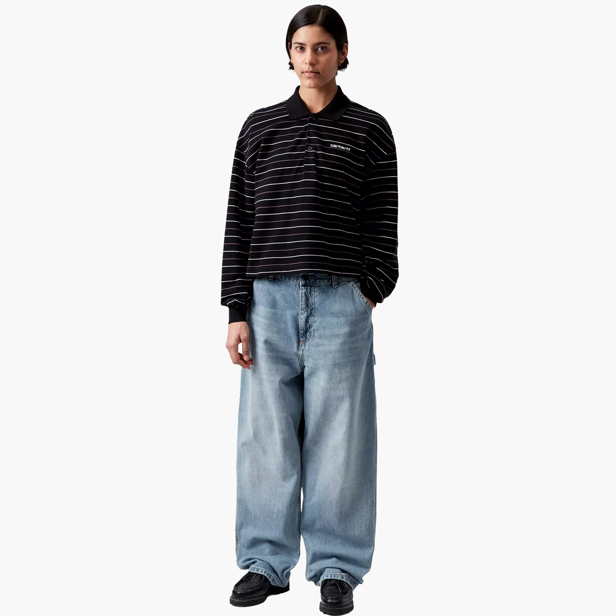 Carhartt WIP Women's Brandon Single Knee Pant - Blue Burst Washed