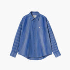 Carhartt WIP Damen LS Gowan Shirt Stripe Lapis