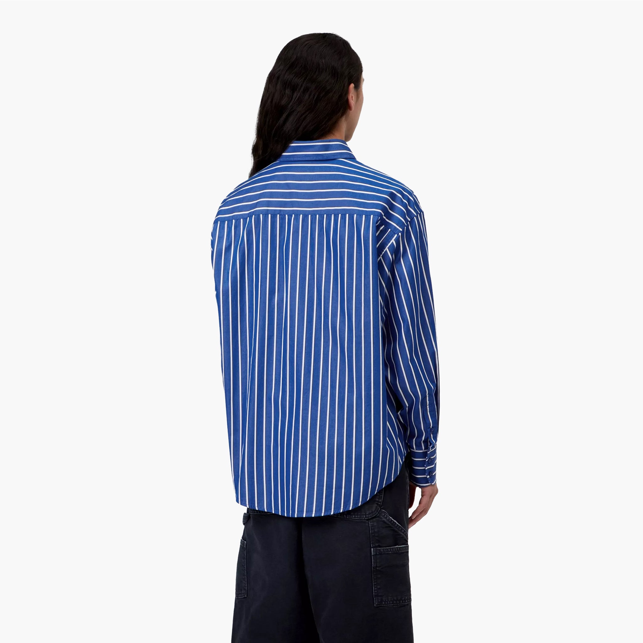 Carhartt Wip Women LS Gowan Shirt Stripe Lapis