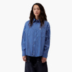 Carhartt WIP Damen LS Gowan Shirt Stripe Lapis