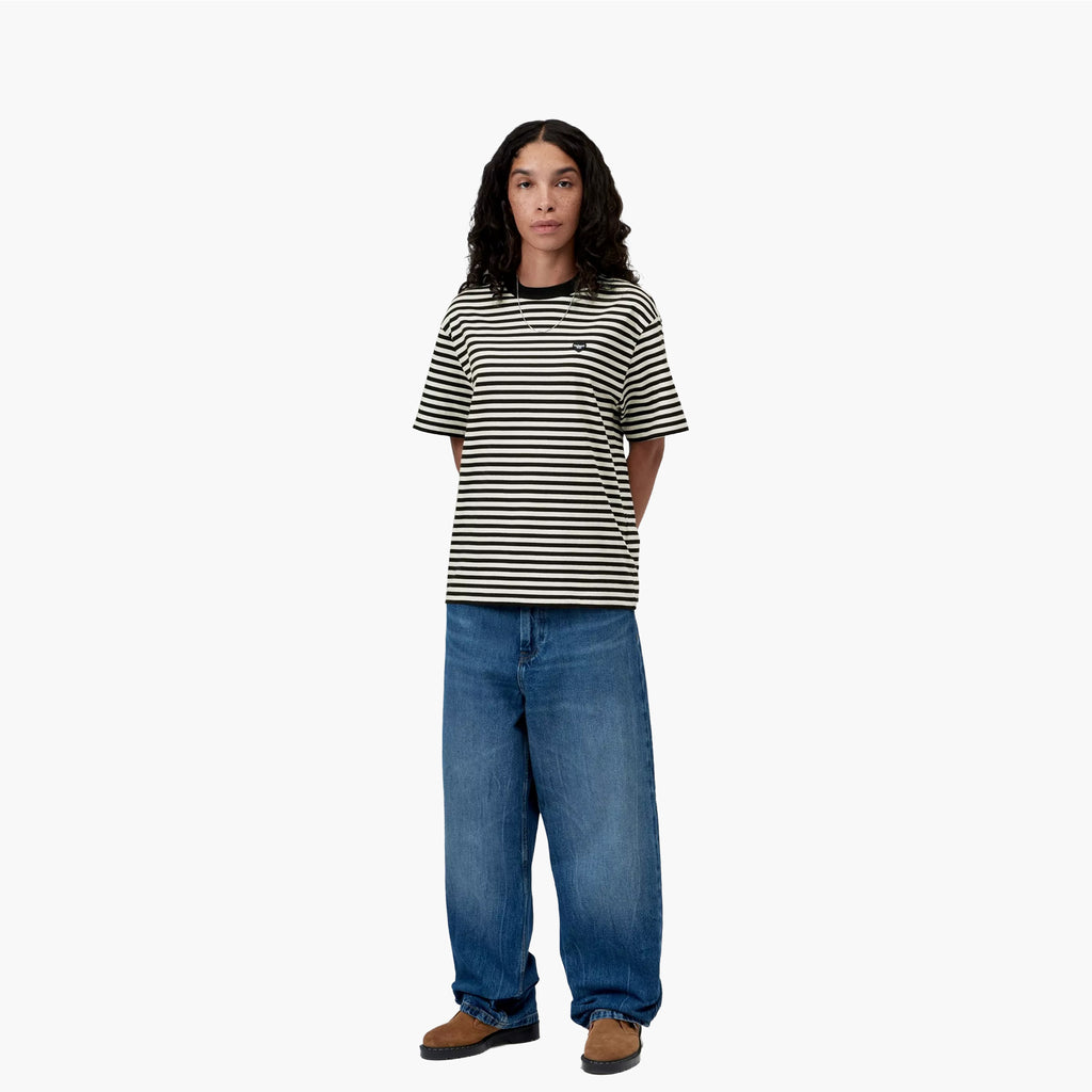 Carhartt Wip Damen S/S Essy T-Shirt Stripe Black Wax