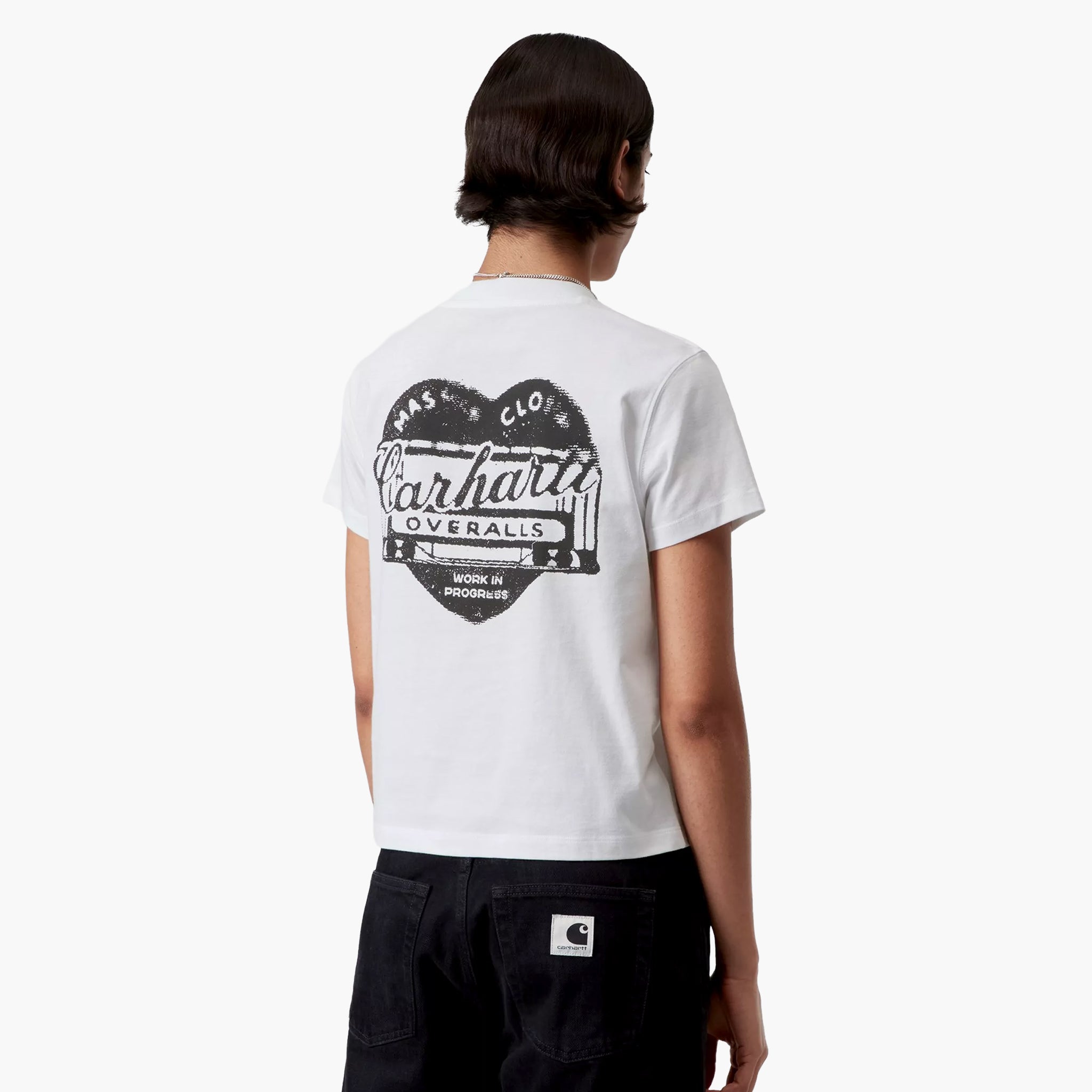 Carhartt WIP Women's SS Garble T-Shirt - White