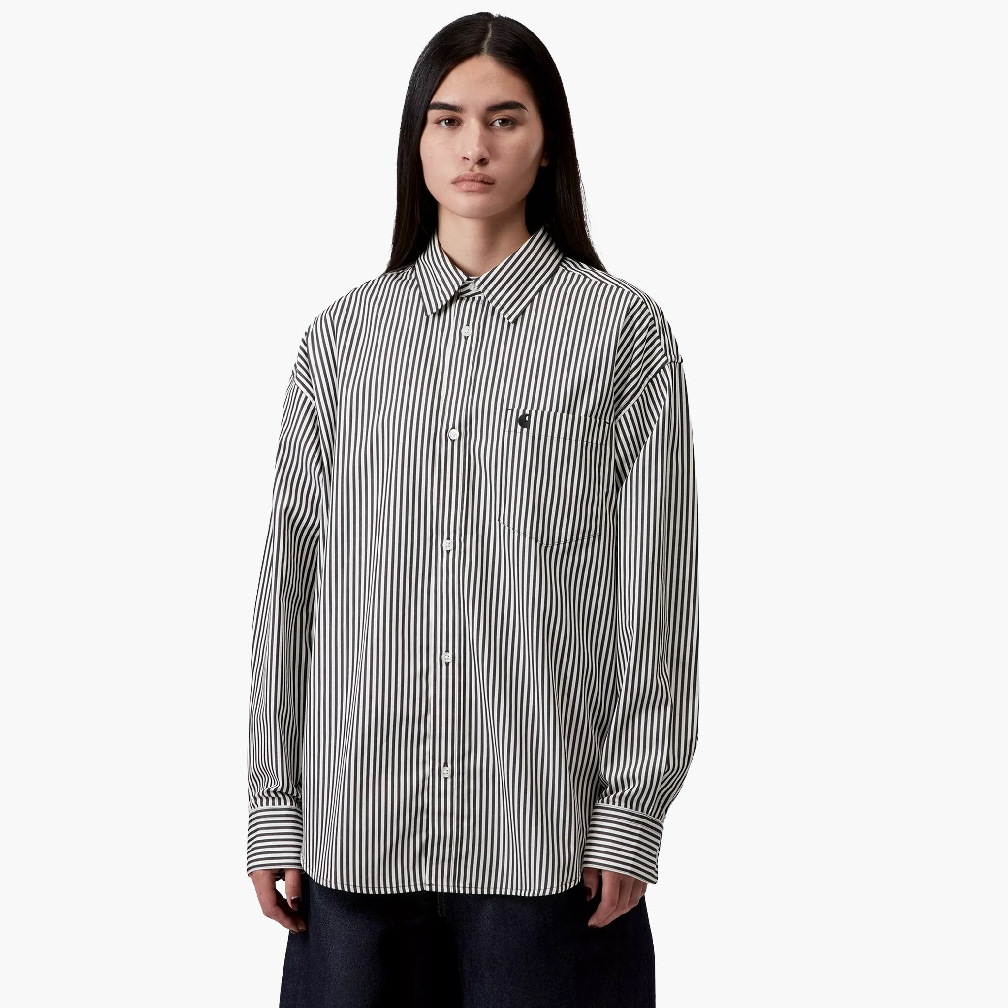 Carhartt WIP Women's L/S Daldry Shirt - Black / Wax