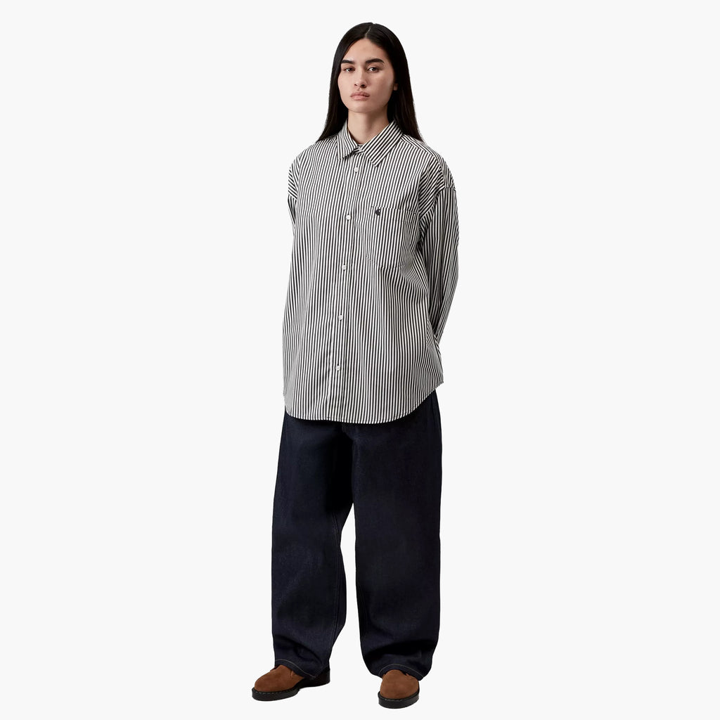 Carhartt WIP Women's L/S Daldry Shirt - Black / Wax