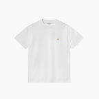 Carhartt WIP Chase T-Shirt Weiß Gold