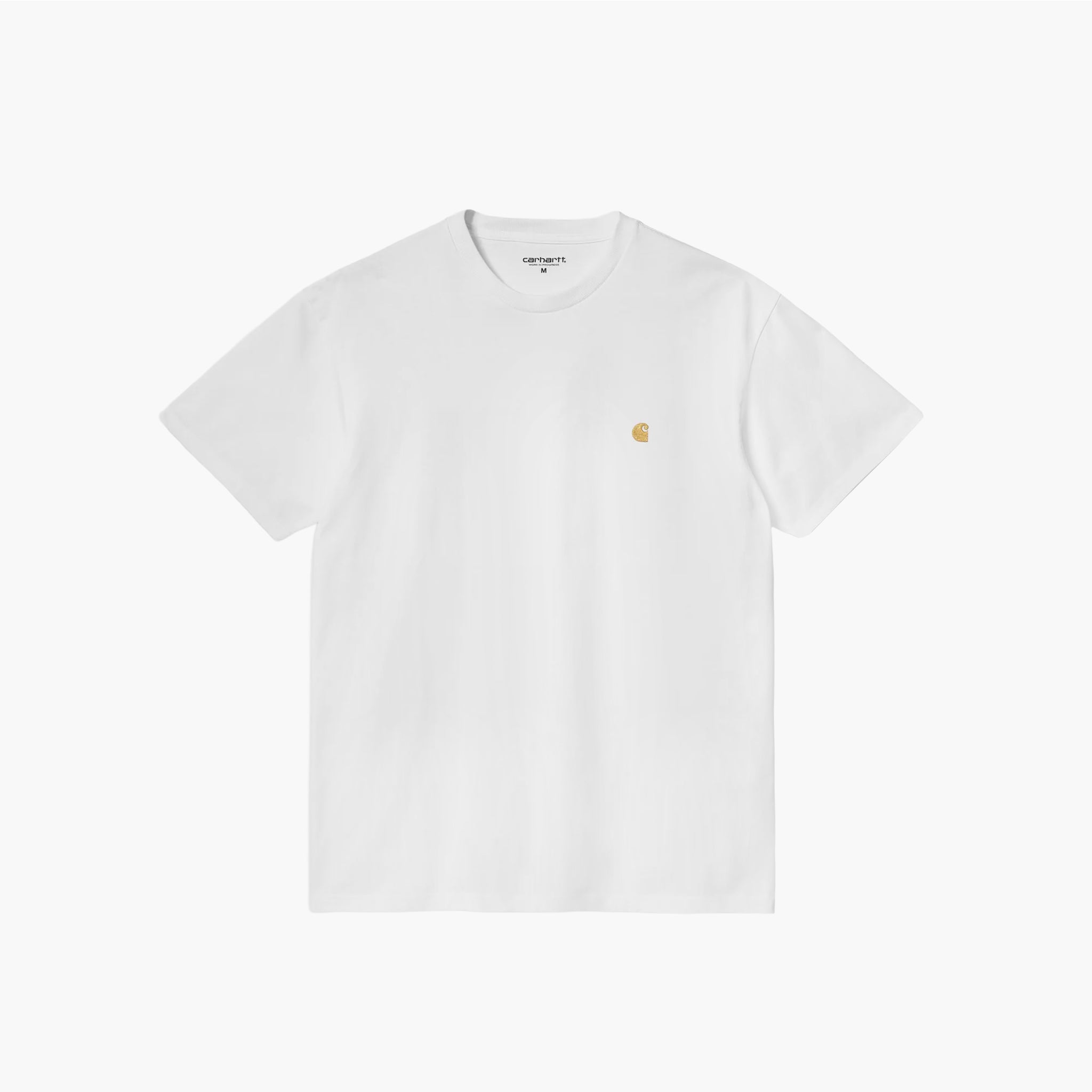 Carhartt WIP Chase T-Shirt Weiß Gold