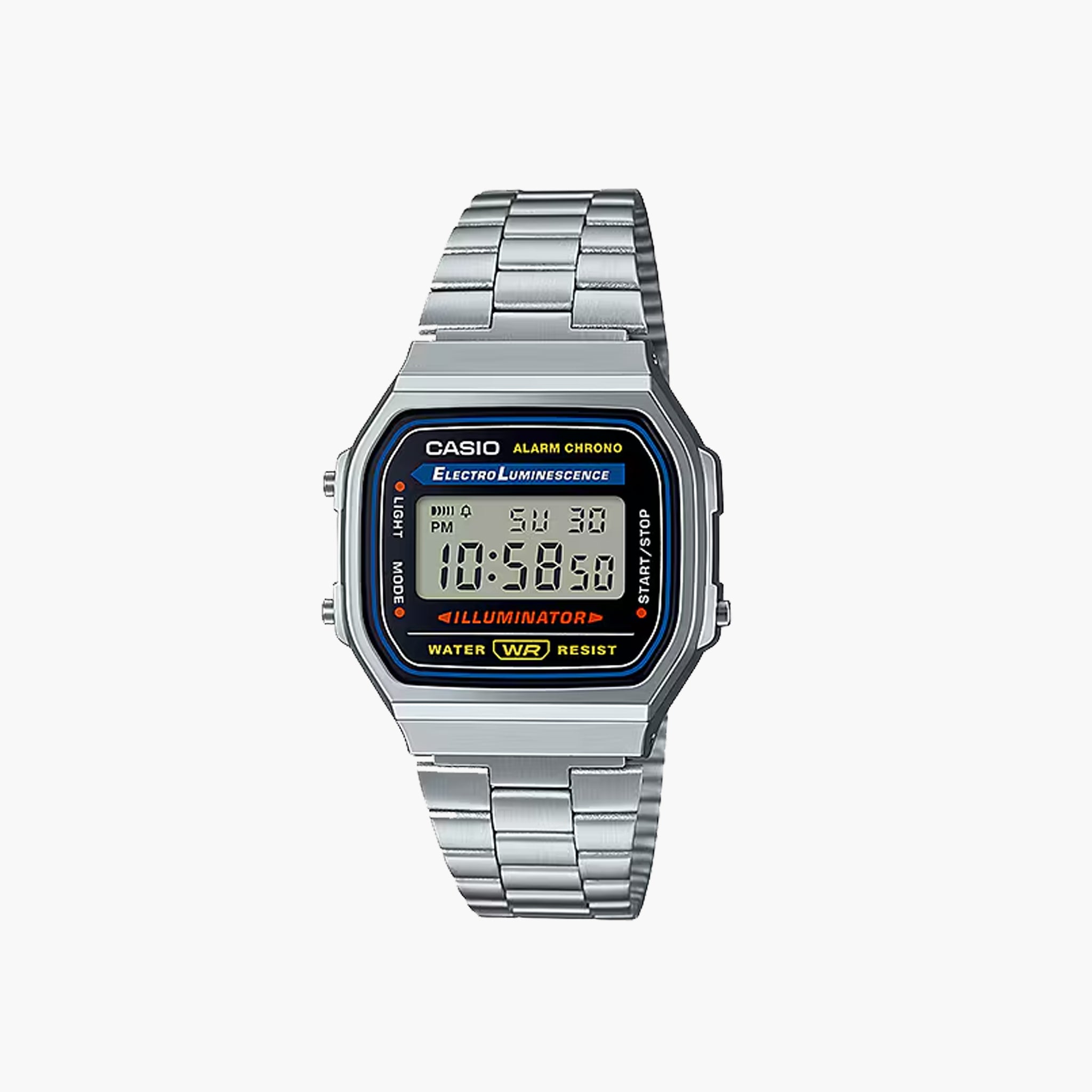 Casio Vintage A168WA-1 Silver Black