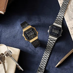 Casio Vintage A168WEGB-1B Schwarz Gold