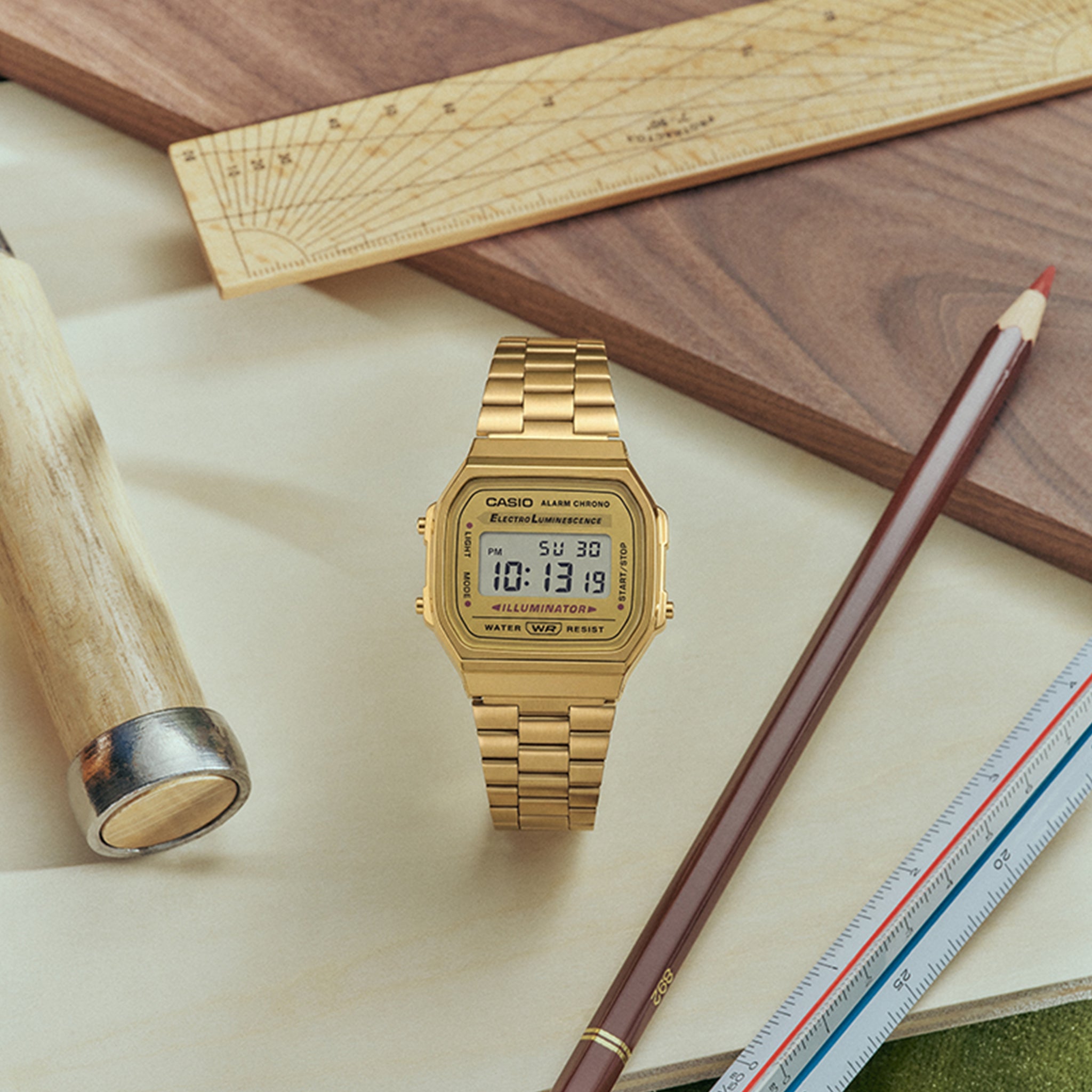 Casio Vintage A168WG-9 Gold