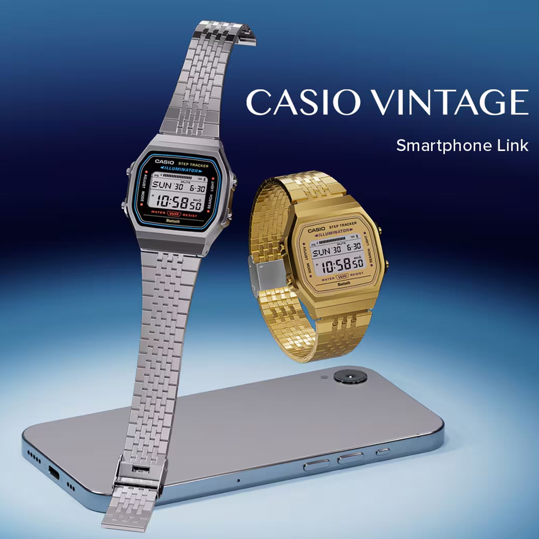 Casio Vintage A168WEGB-1B Schwarz Gold