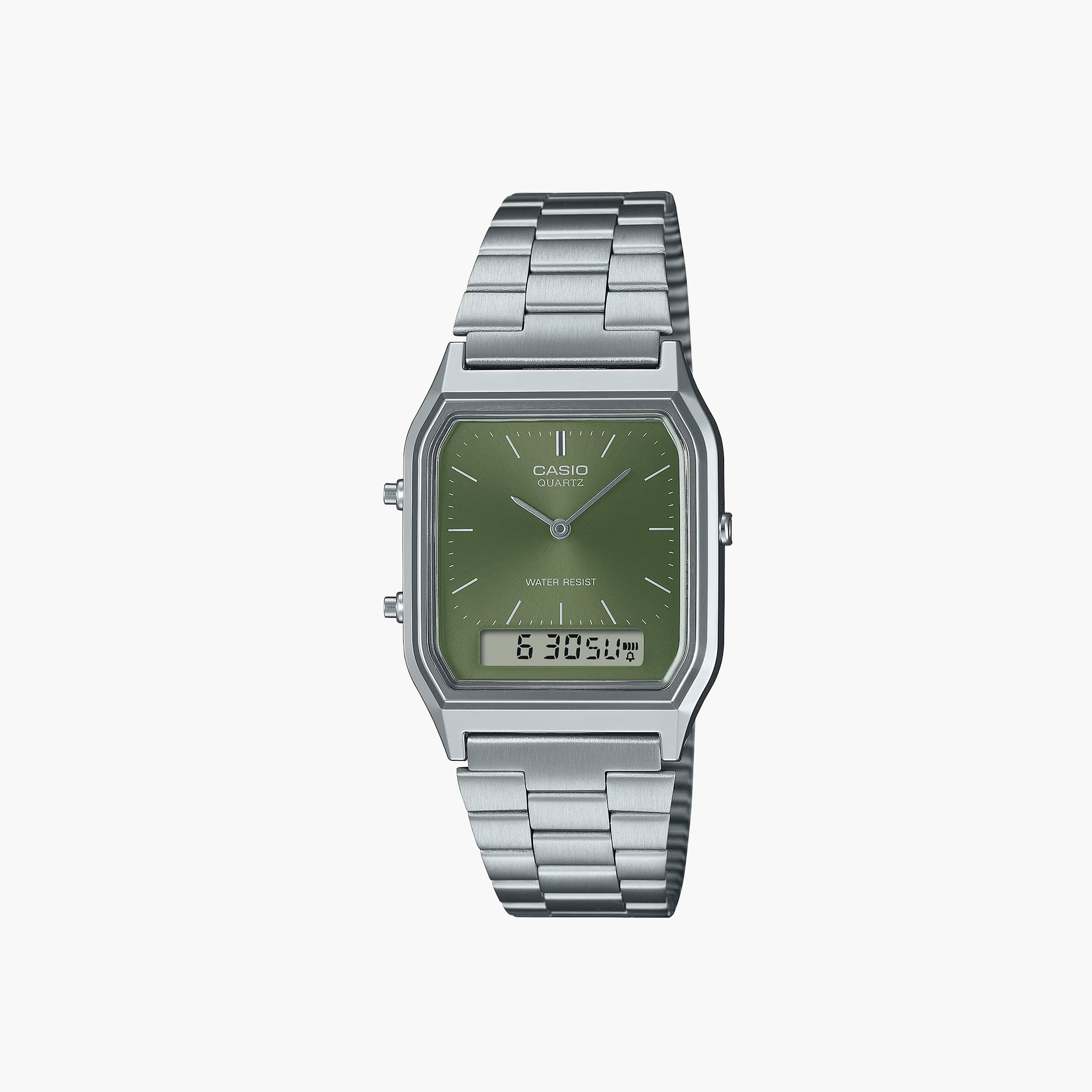 Casio Vintage AQ-230A Series Silver Green
