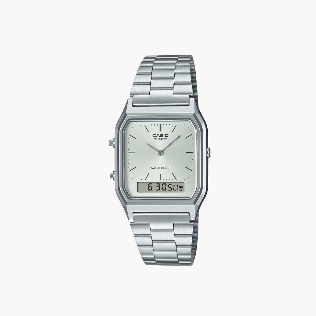 Casio Vintage AQ-230A Series Silver / Silver