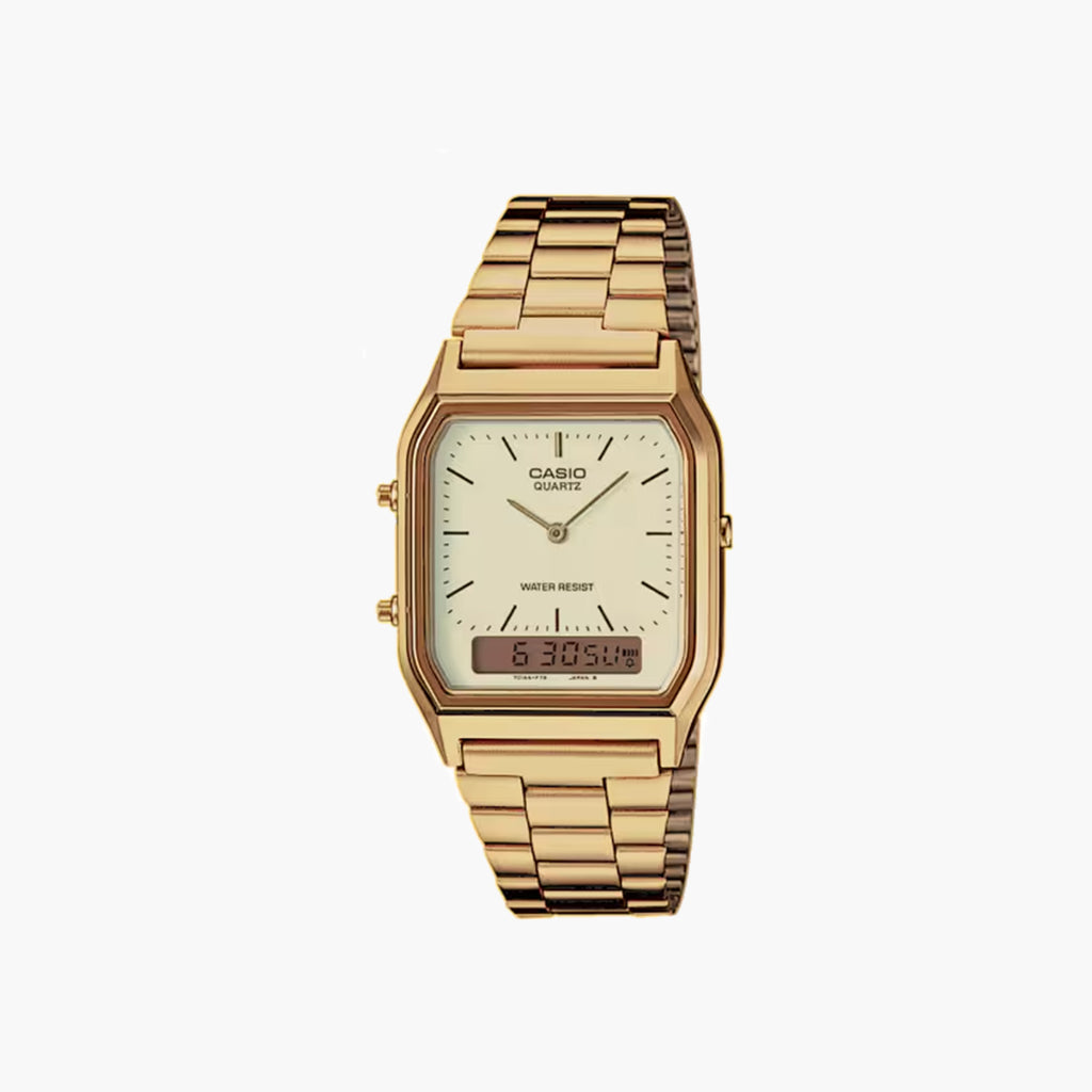 Casio Vintage A168WEGB-1B Schwarz Gold