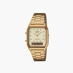 Casio Vintage A168WEGB-1B Schwarz Gold