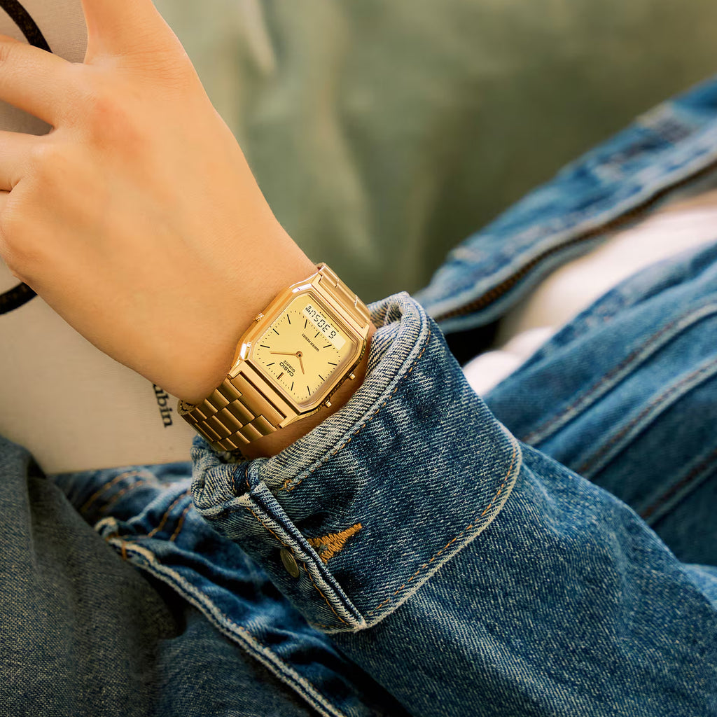 Casio Vintage A168WEGB-1B Schwarz Gold