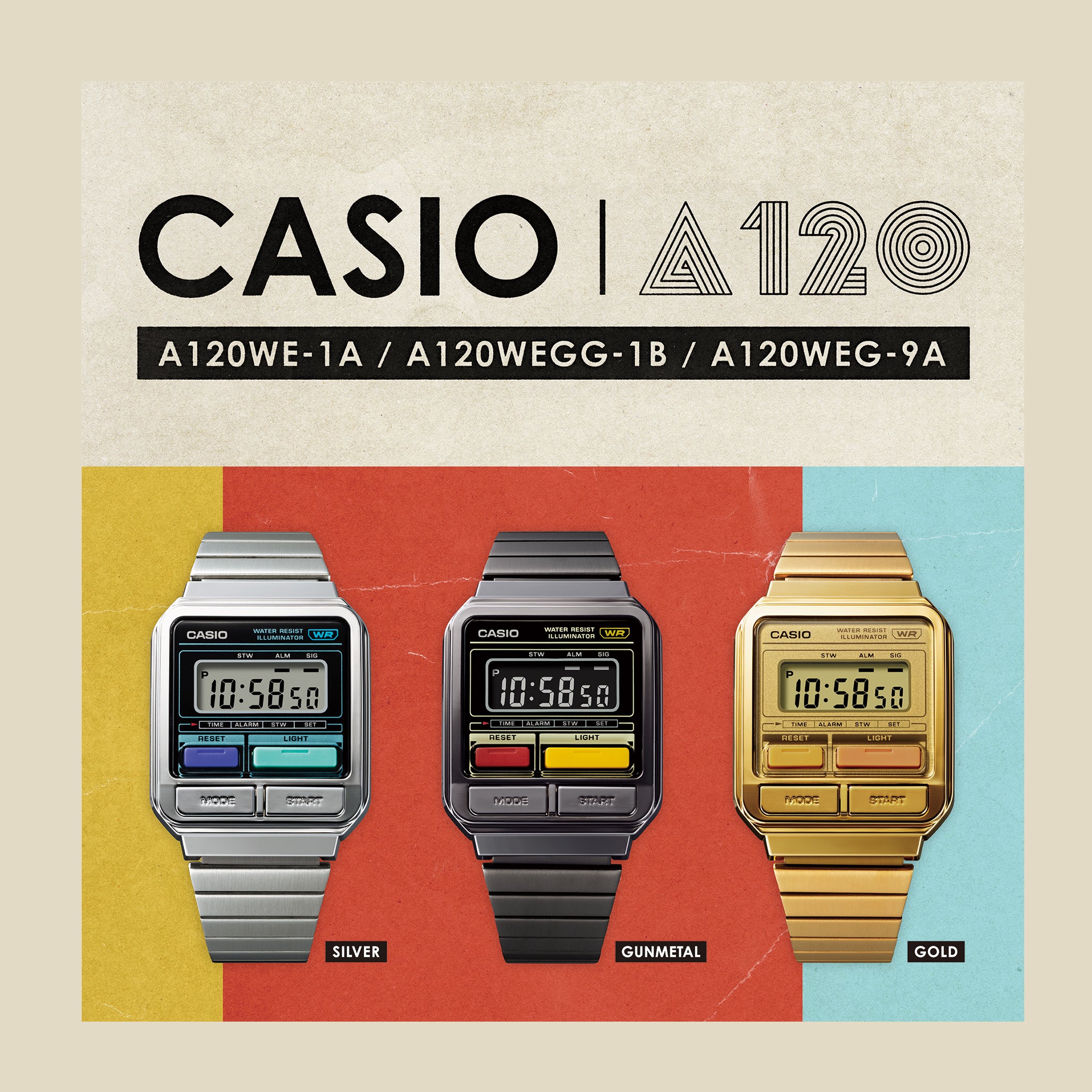 Casio Vintage A120WEG-9A Gold