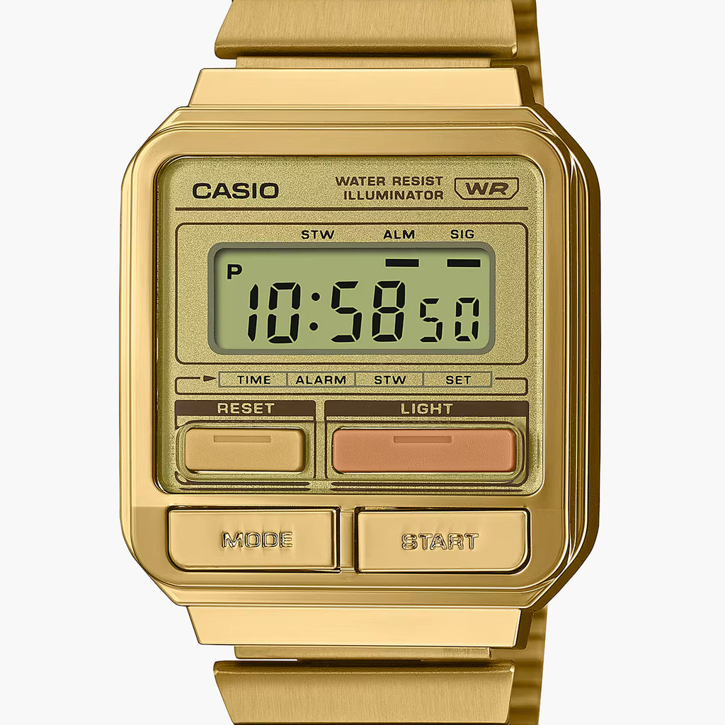 Casio Vintage A168WEGB-1B Schwarz Gold
