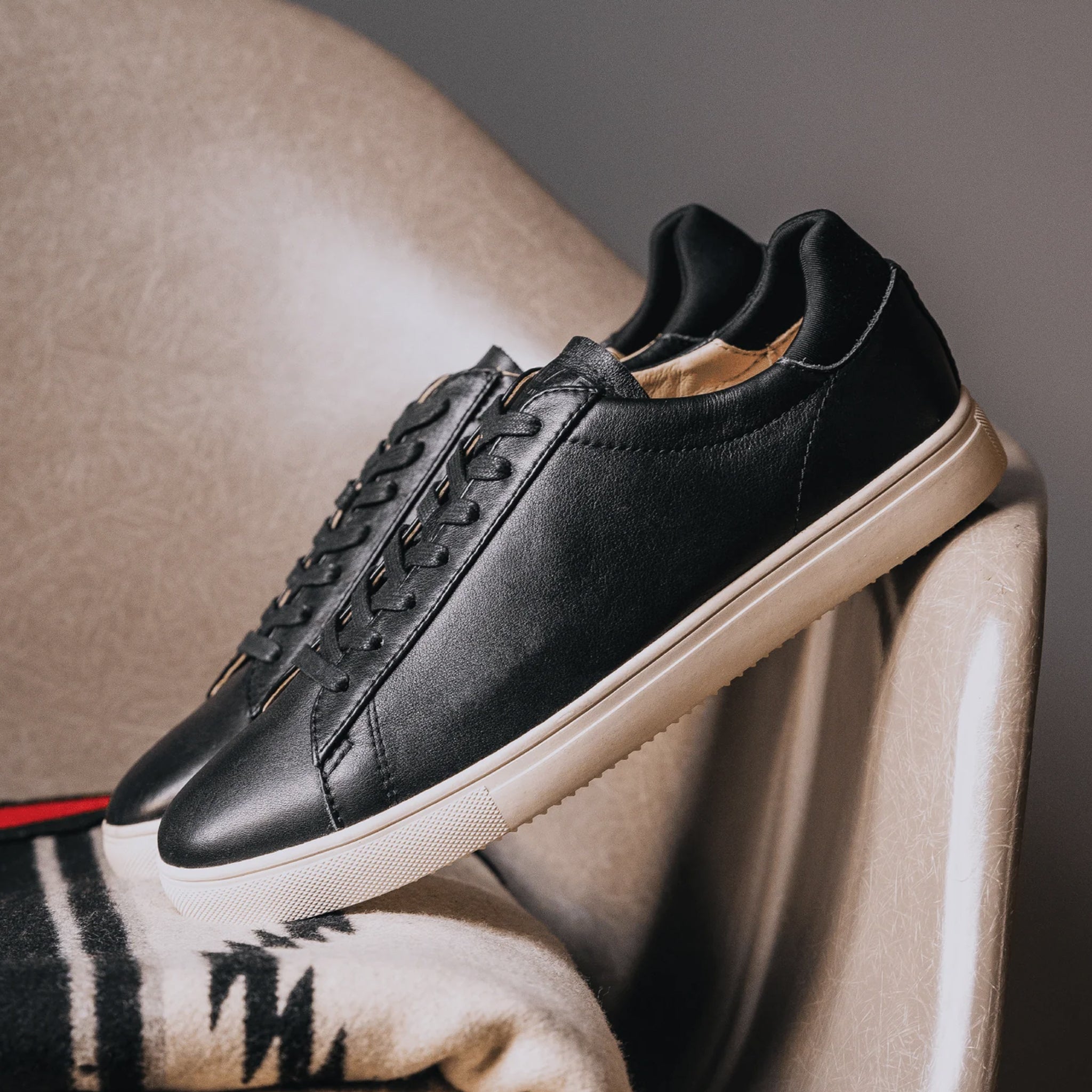 Clae Bradley - Black Milled Leather