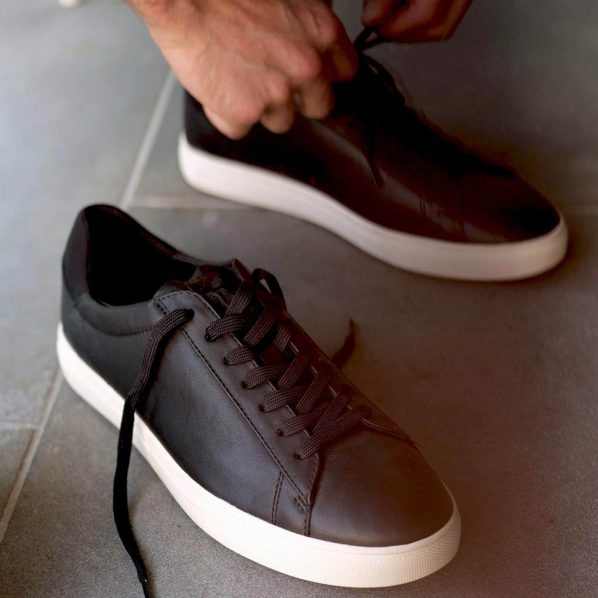 Clae Bradley - Black Milled Leather