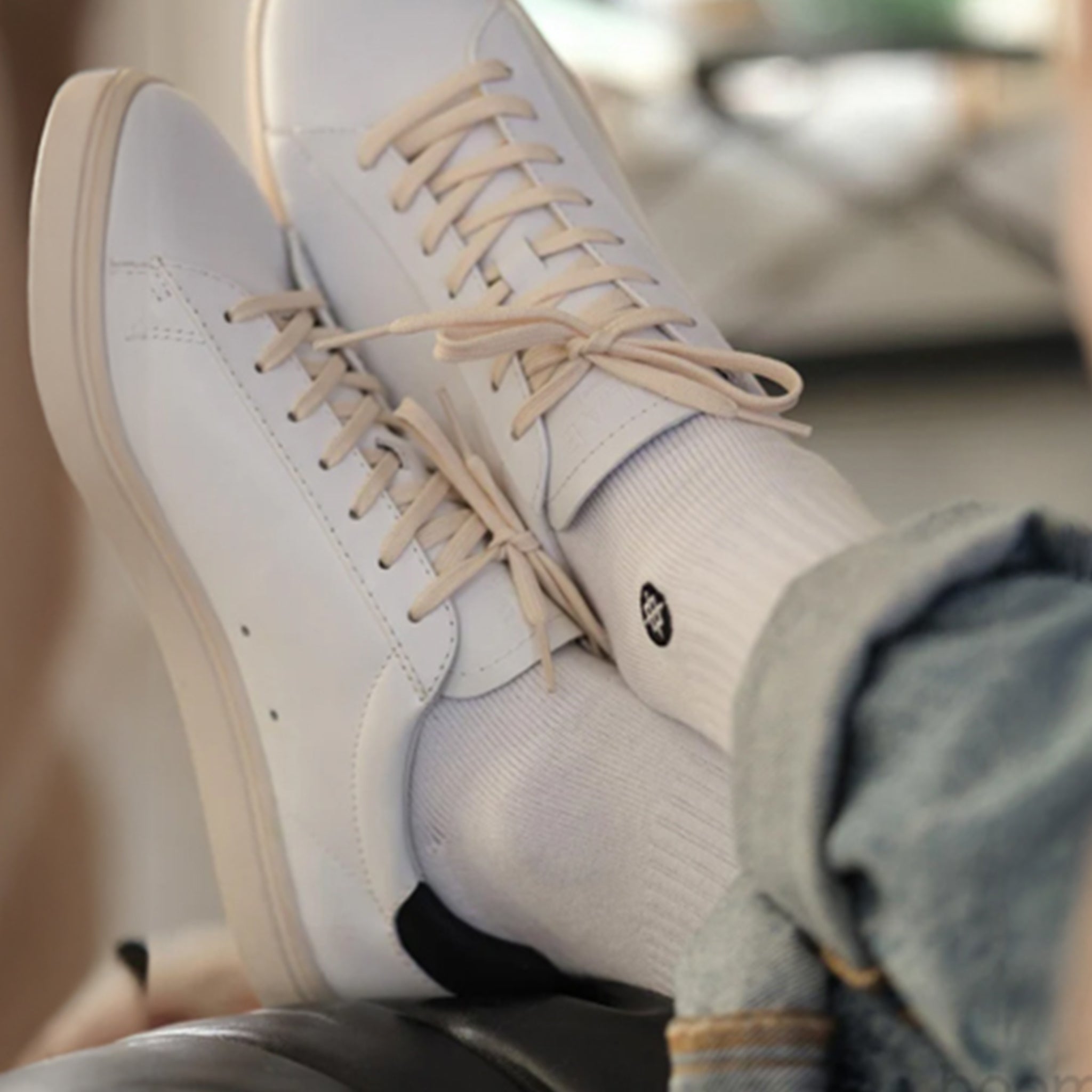 Clae Bradley - White Leather