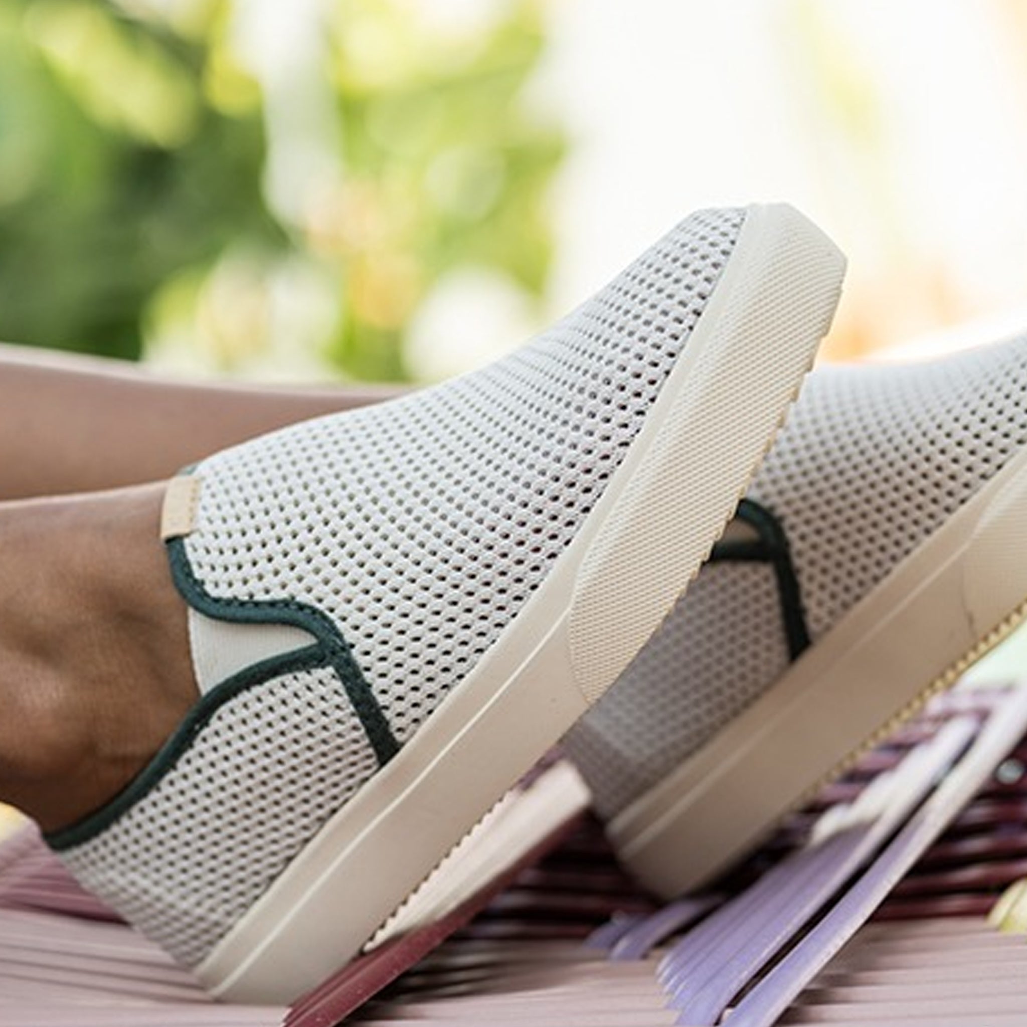 Clae Porter Knit - Eggnog Trekking Green
