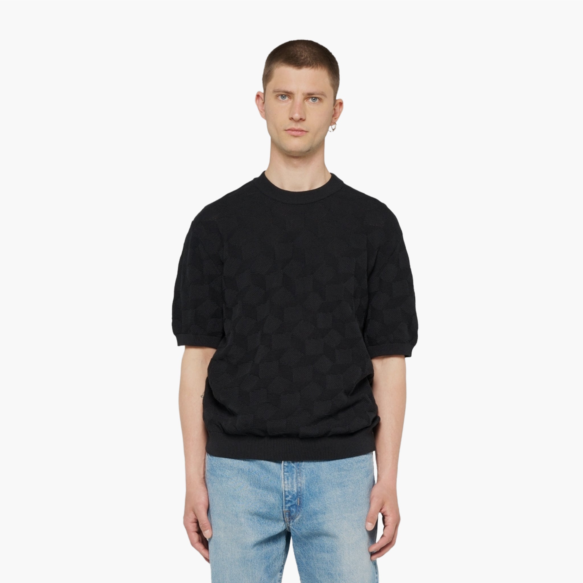 Edwin Block Knitted TS - Black