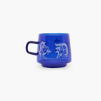 Glass Coffee Cup Blue Kinbaku