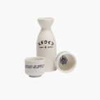 Edwin Sake Set - White Black