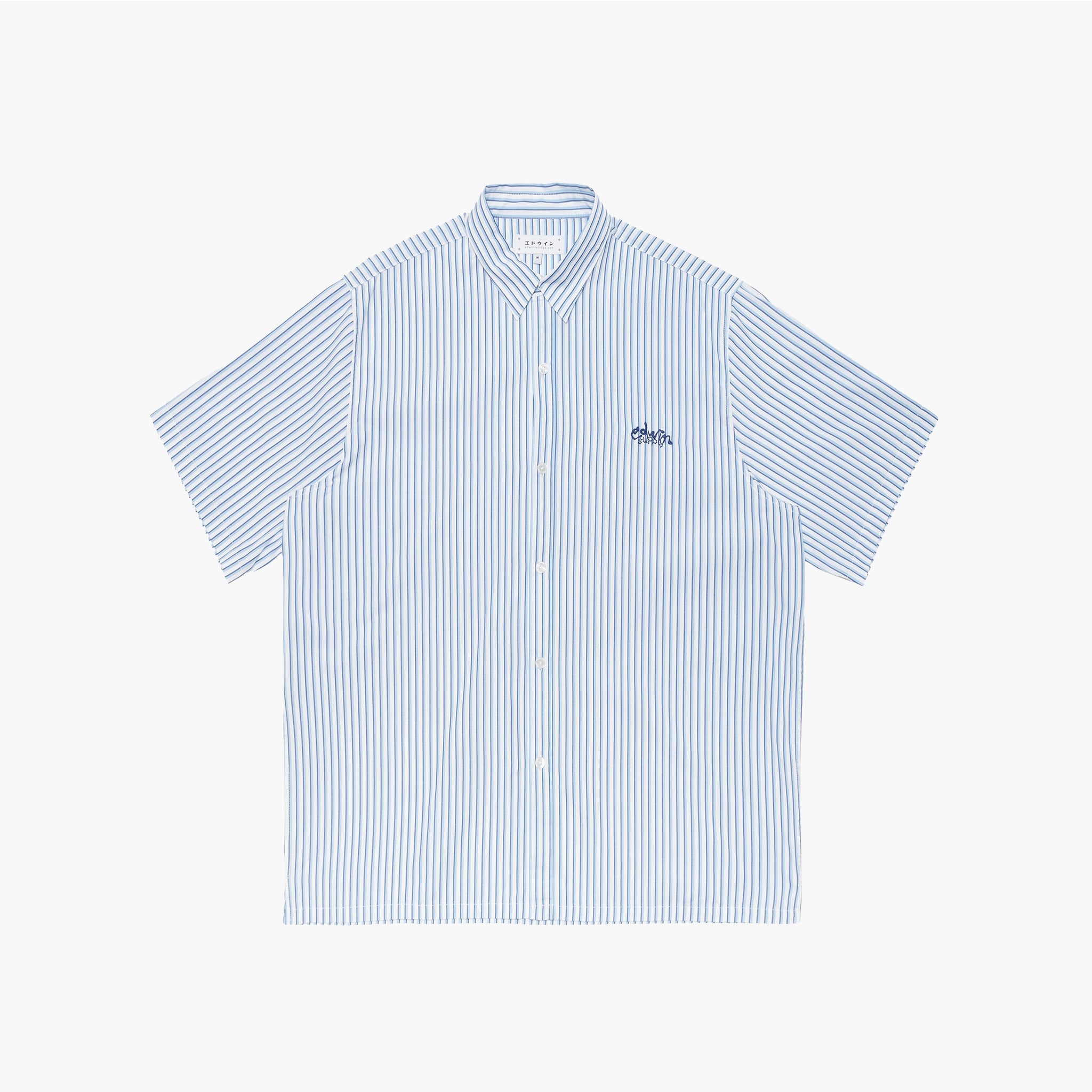 Edwin Toledo Shirt SS - Striped Poplin