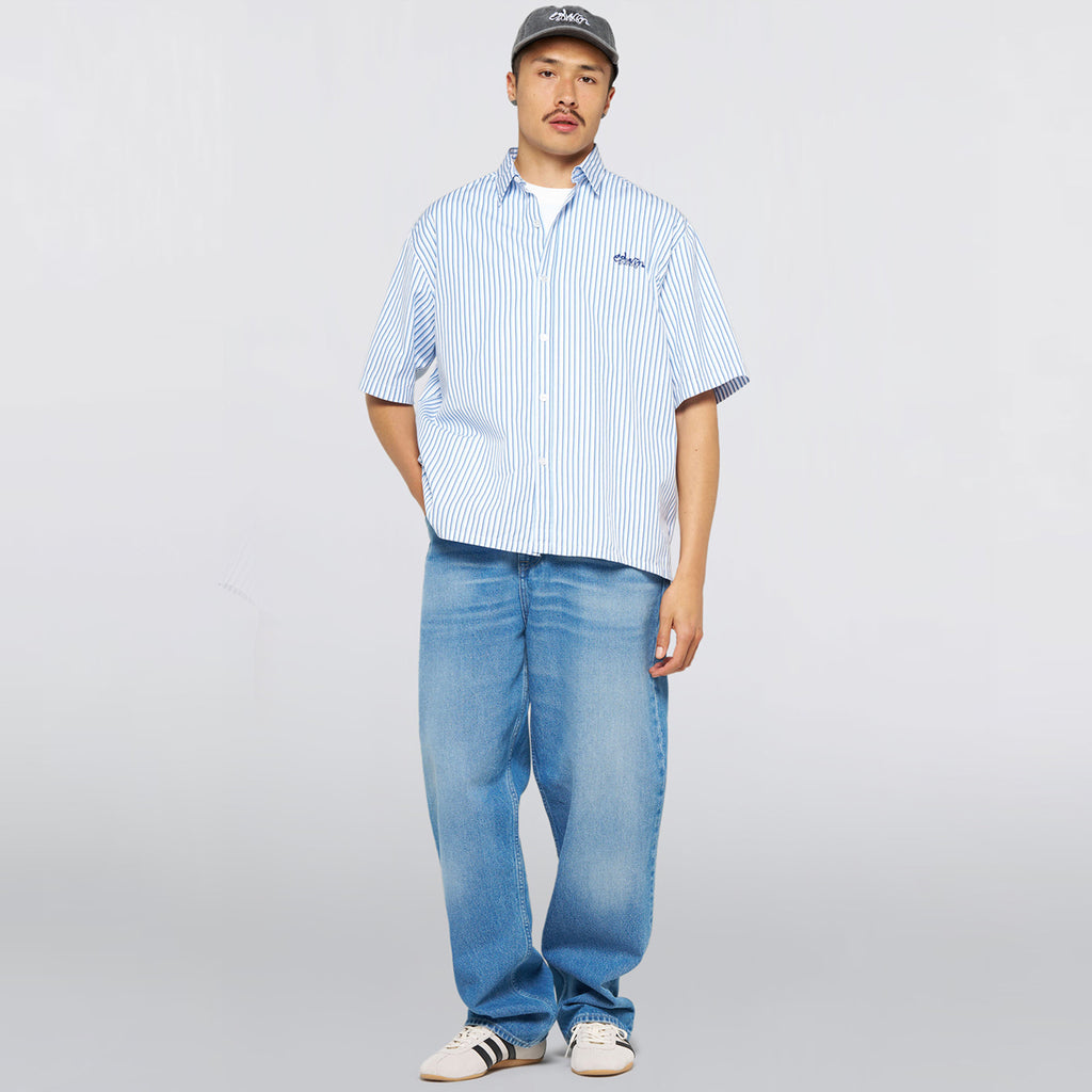 Edwin Toledo Shirt SS - Striped Poplin