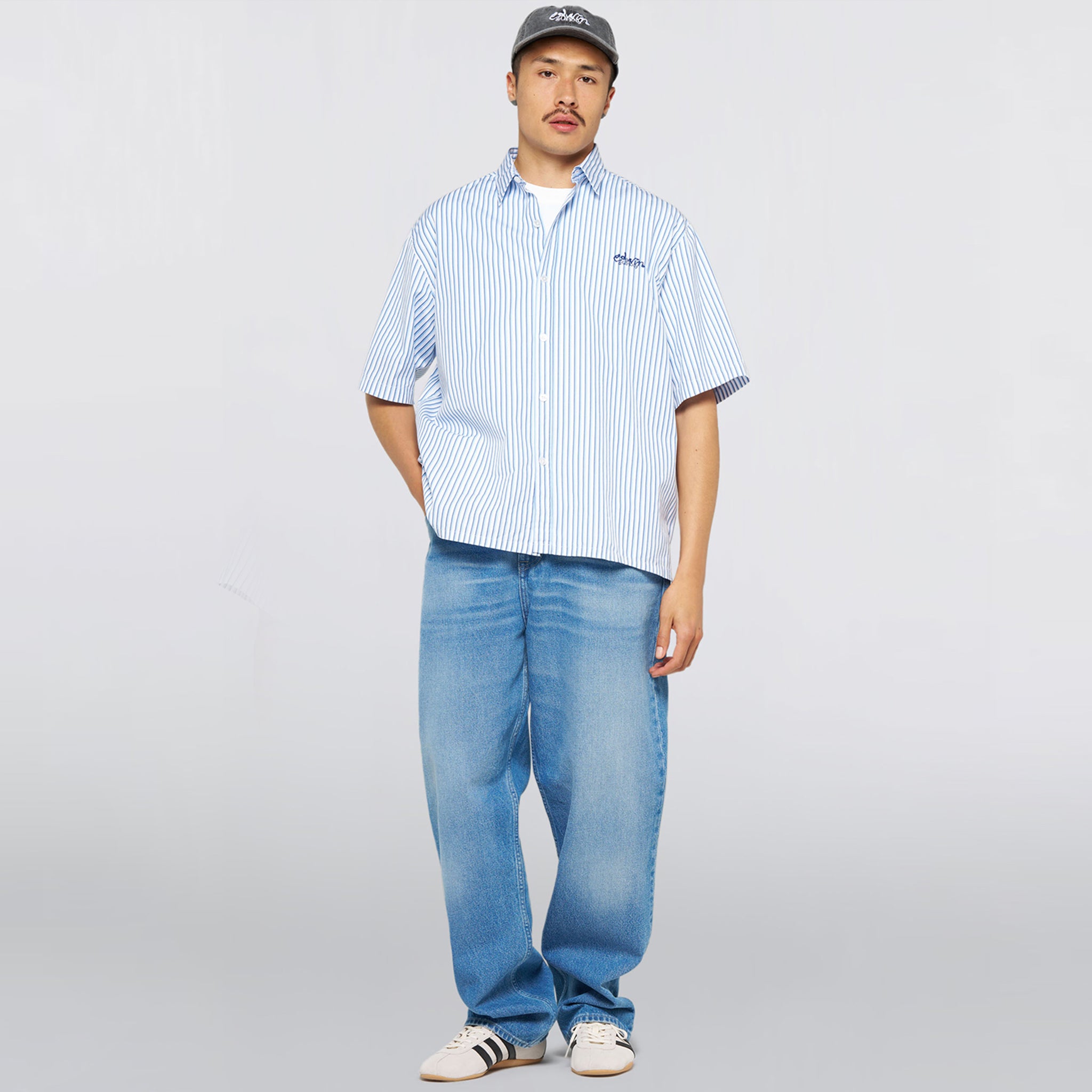 Edwin Toledo Shirt SS - Striped Poplin