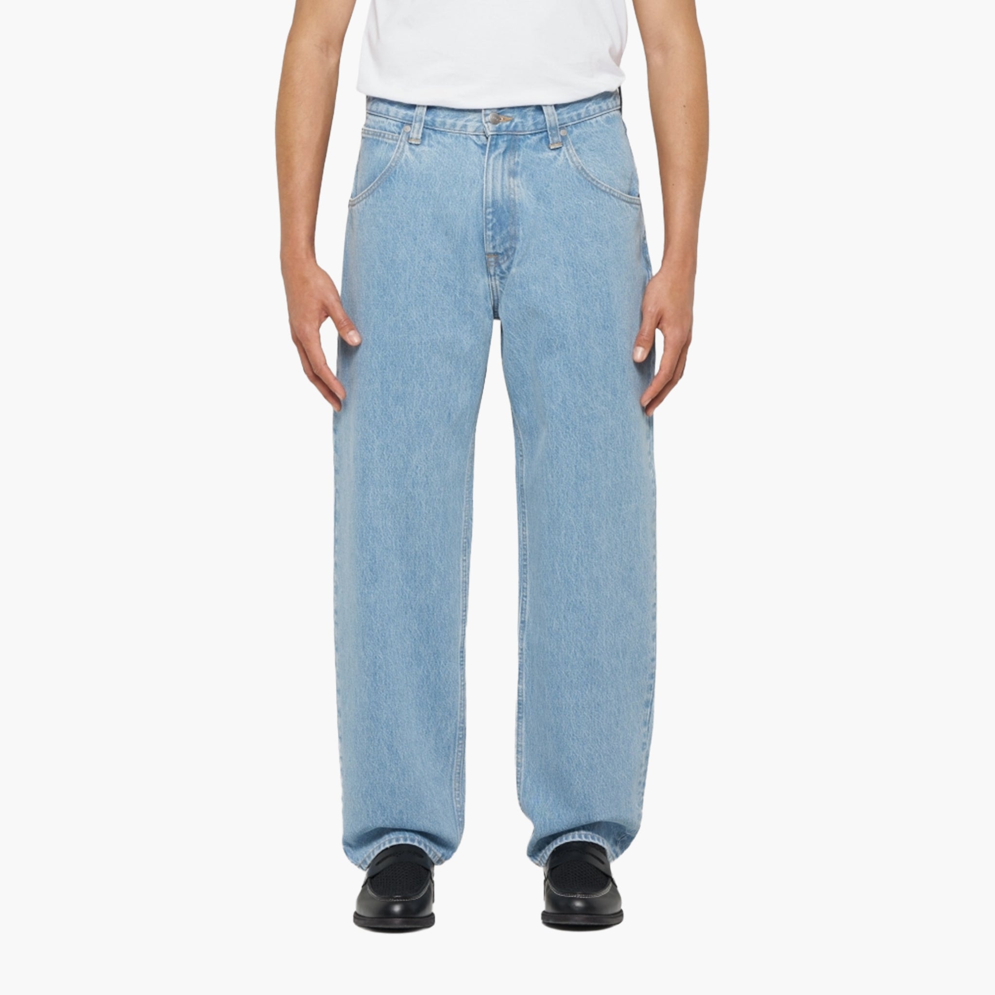 Edwin Tyrell Pant Blue - Heavy Bleach Wash