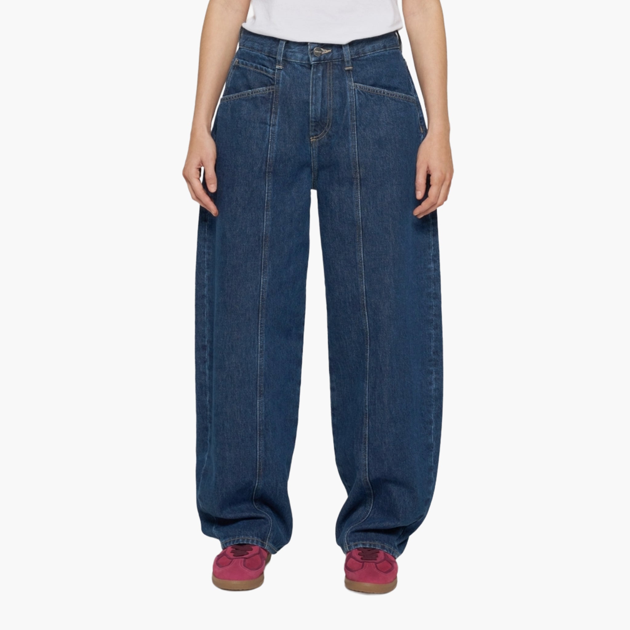 Edwin Women June Pant - Blue Marble Wash