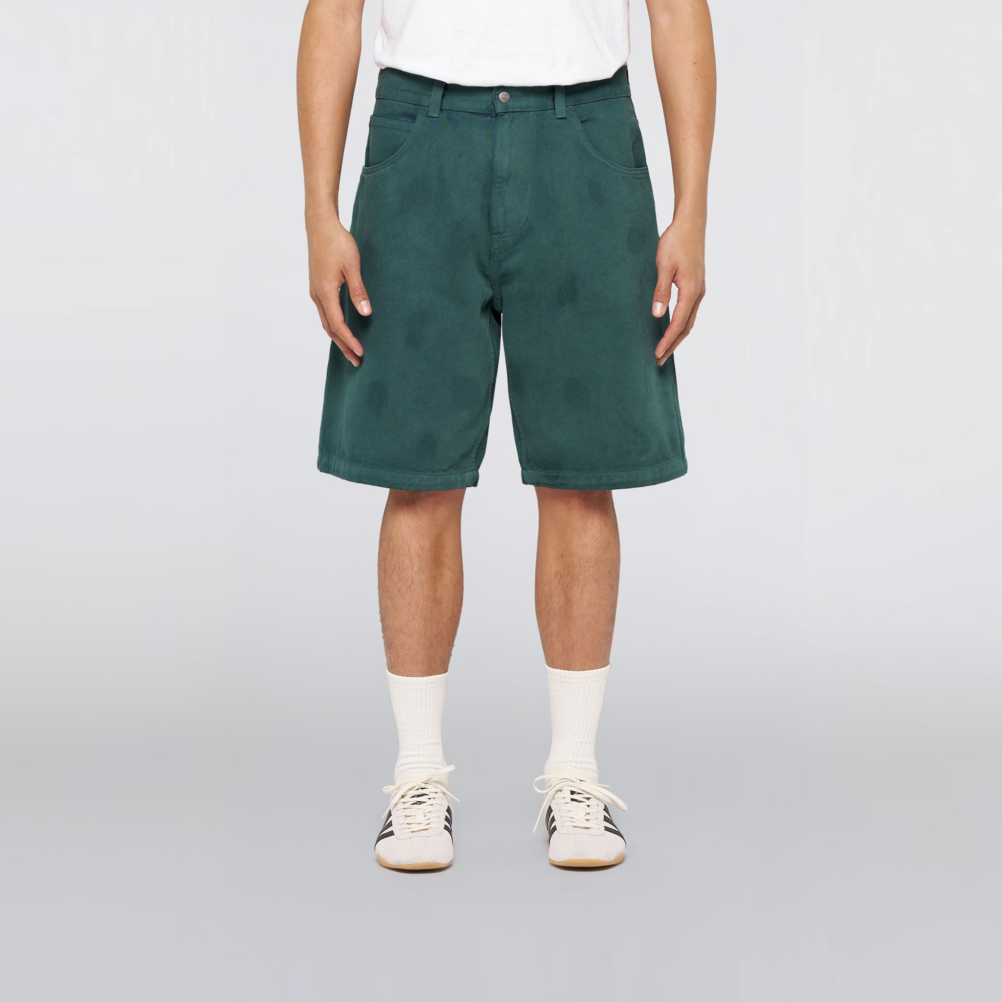 Edwin Worker Short Blue Emerald