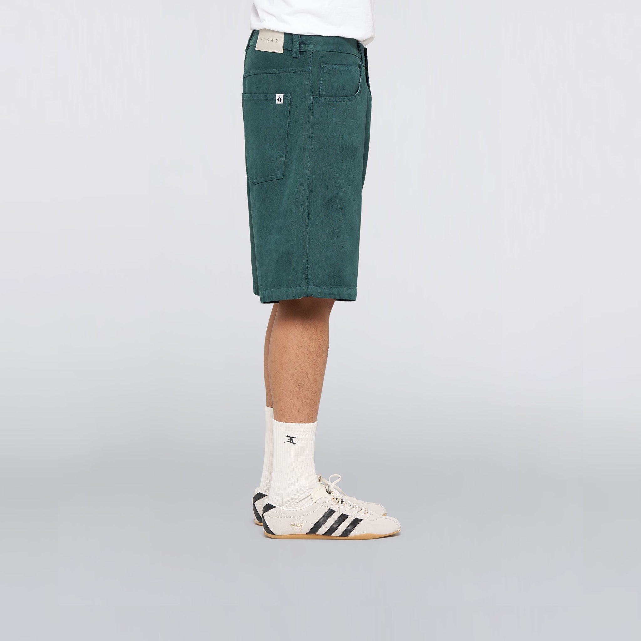 Edwin Worker Short Blue Emerald