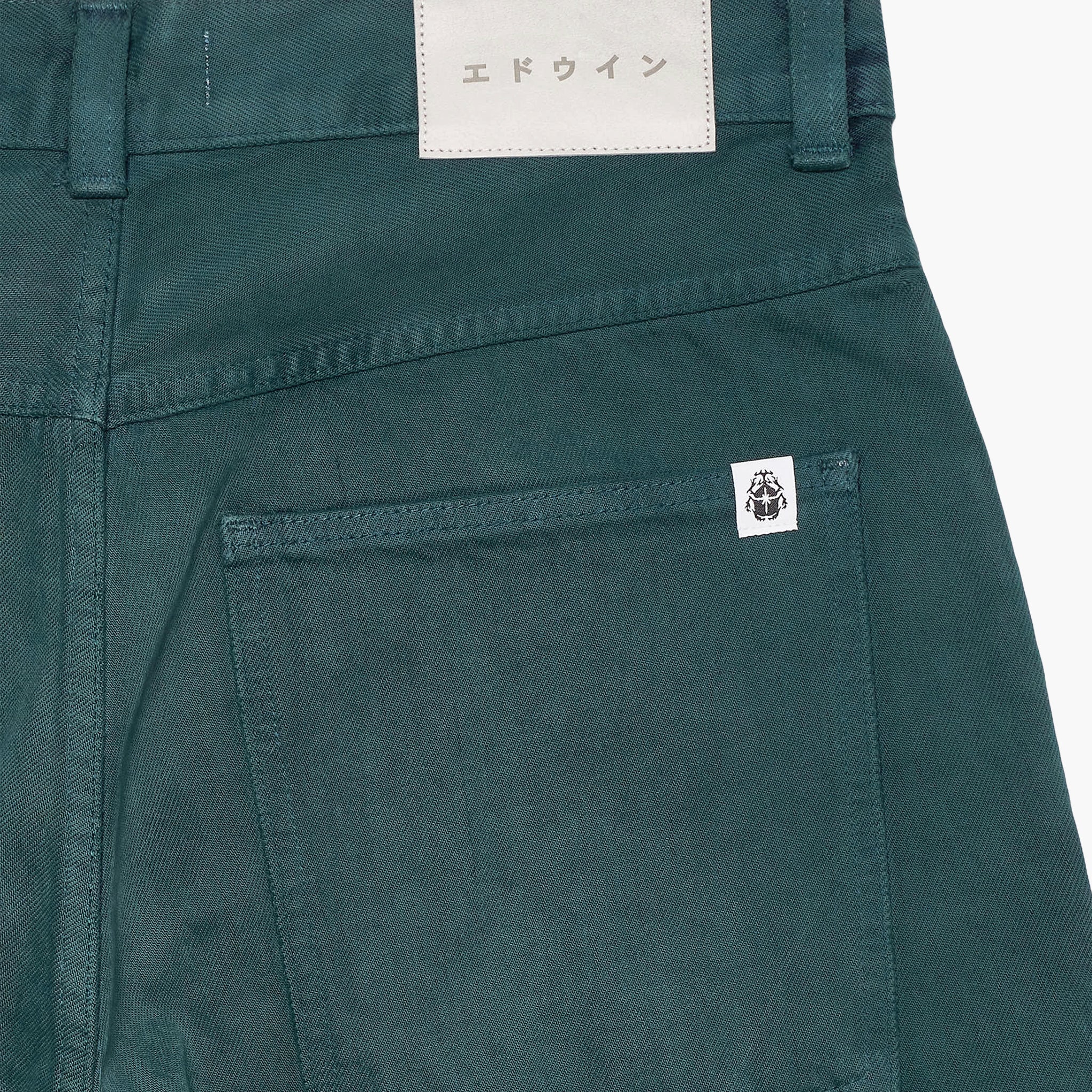 Edwin Worker Short Blue Emerald