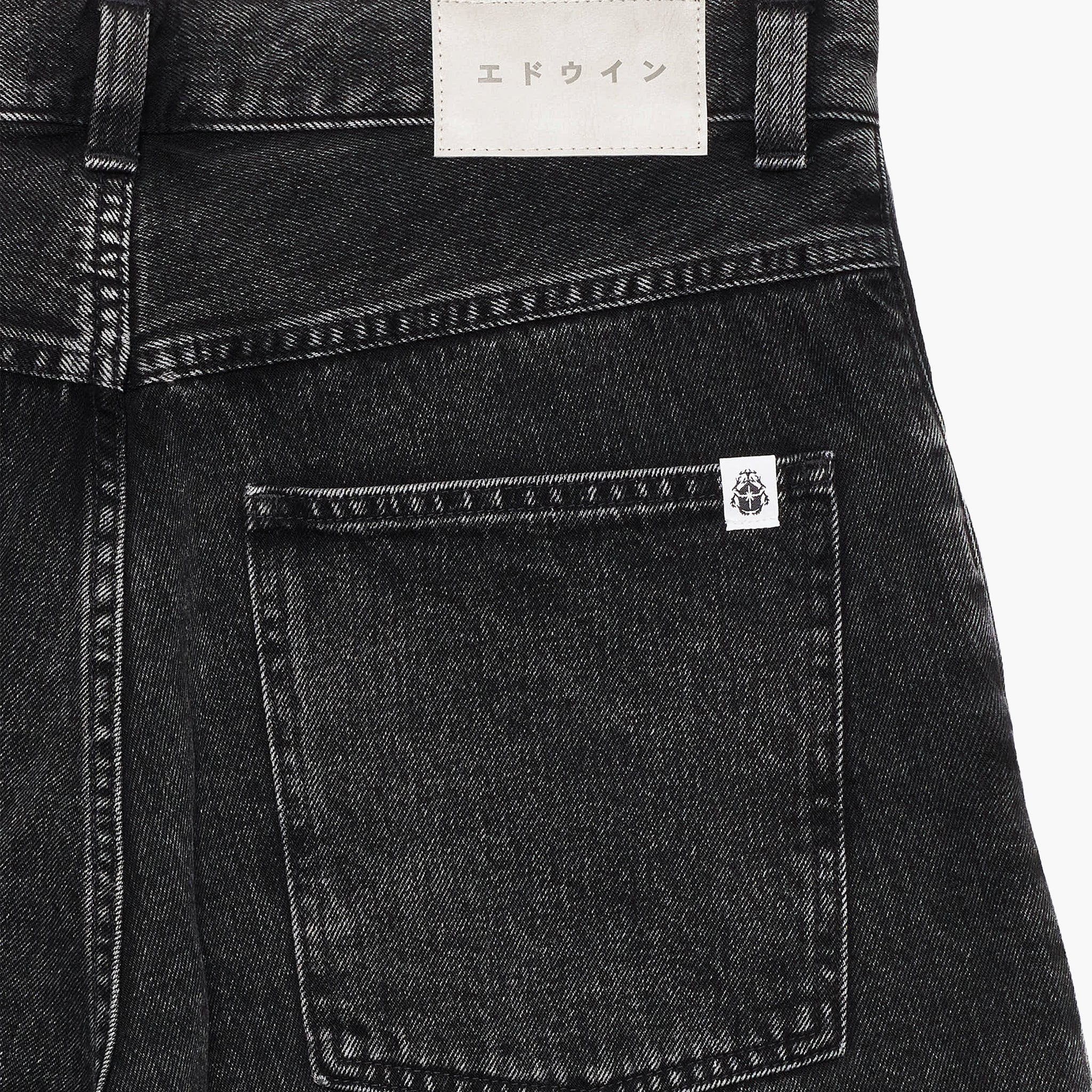 Edwin Worker Short Black Matt Wash