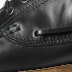 Garment Project Ollie Boatsschuh Black / Gum Leather