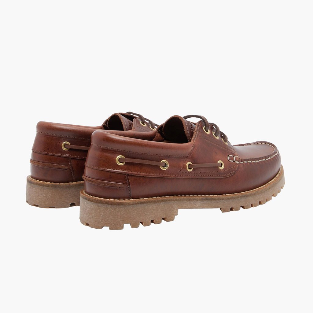 Garment Project Ollie Boat shoe Black / Gum Leather