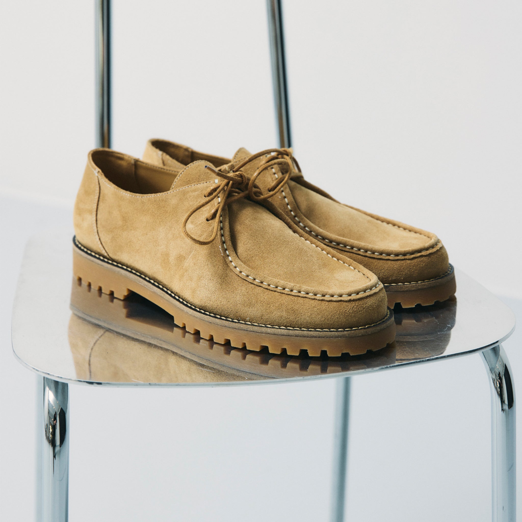 Garment Project Pete Moc Toe Earth Suede