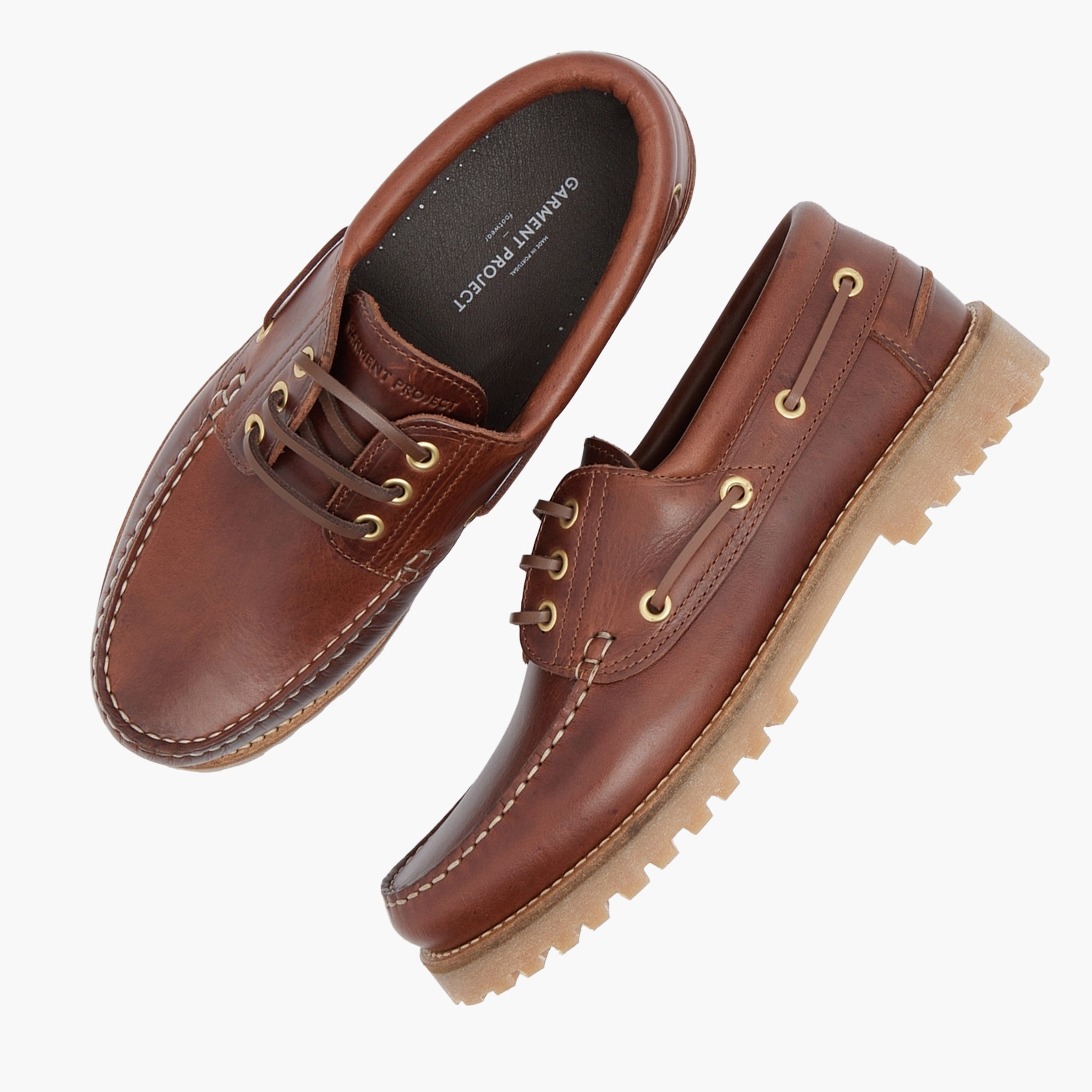 Garment Project Ollie Boat Schoen Bruin Leer