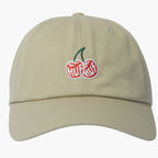 Huf Cherries 6 Panel Curved Visor Cap - Khaki