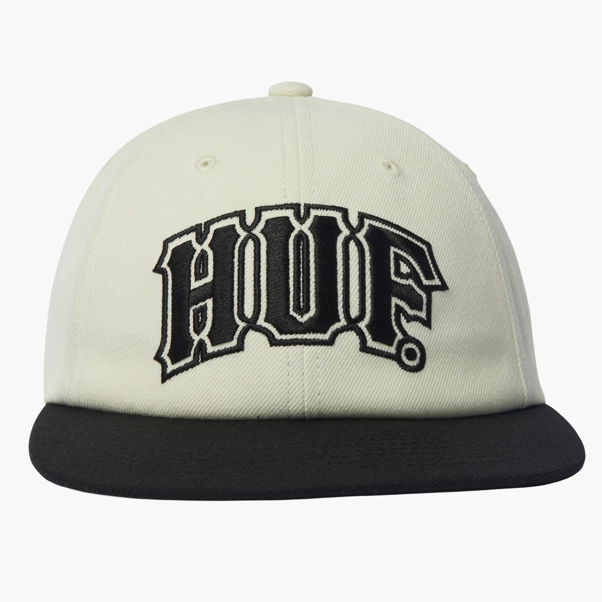 Huf Classic Arch Brushed Snapback Cap - Bleach Black