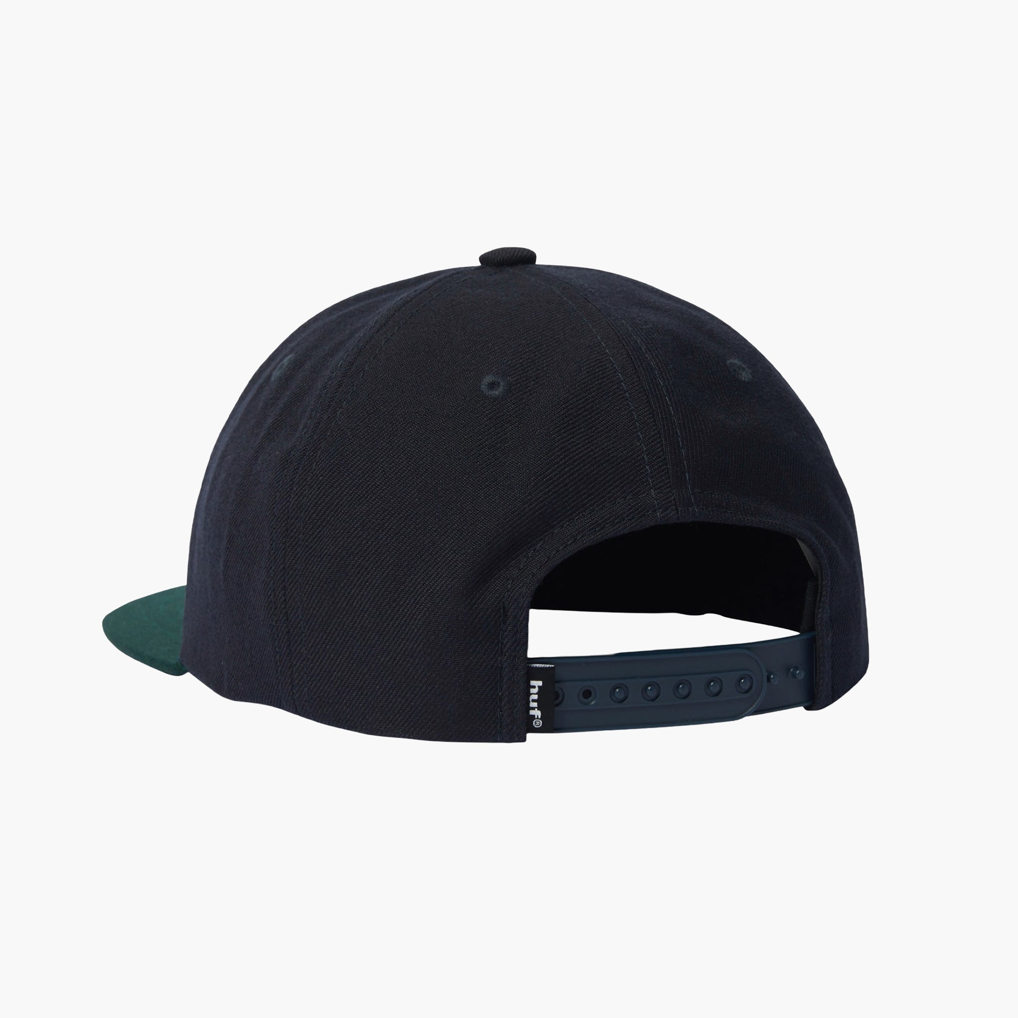 Huf Classic Arch Brushed Snapback Cap - Navy Green