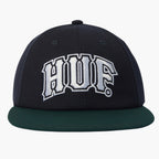Huf Classic Arch Brushed Snapback Cap - Navy Green